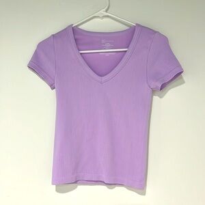 it’s a short sleeve shirt, the size is S (small)